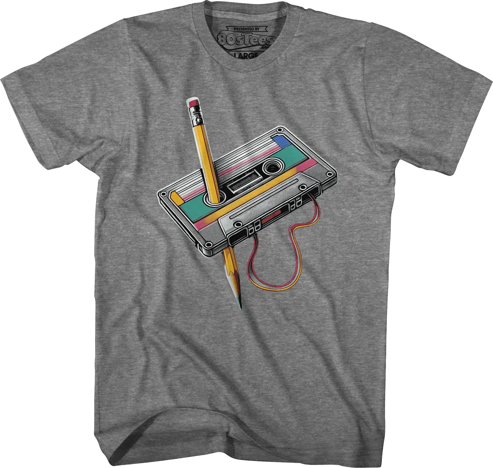 Cassette Tape Rewind T-Shirt - Image 6