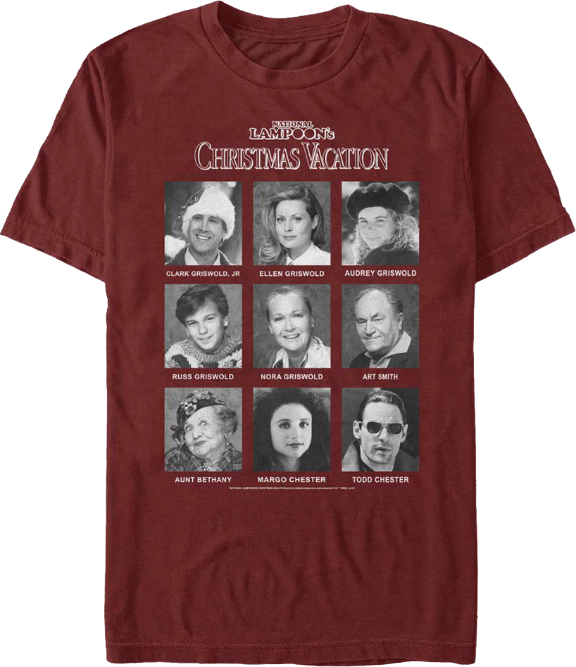 Cast Photos National Lampoon's Christmas Vacation T-Shirt