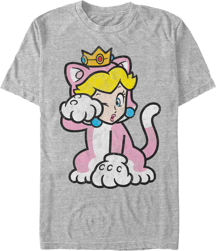 Cat Peach Super Mario Bros. T-Shirt