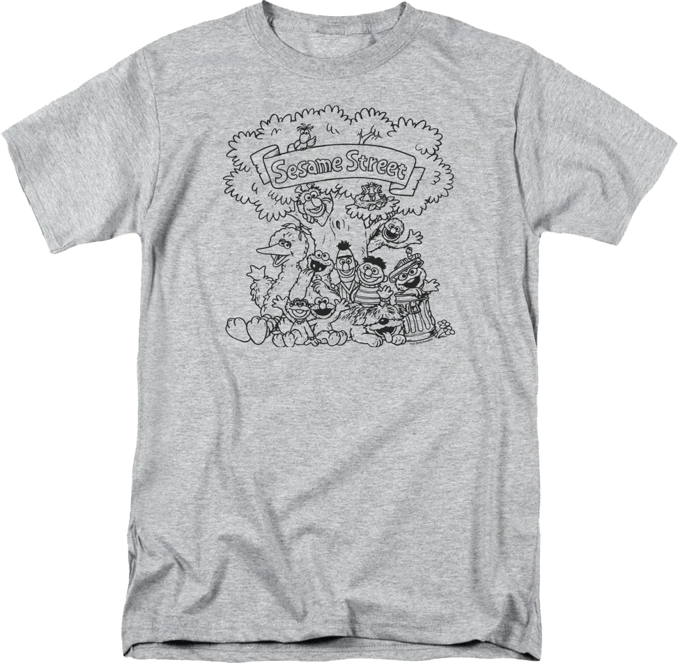 Character Sketches Sesame Street T-Shirt