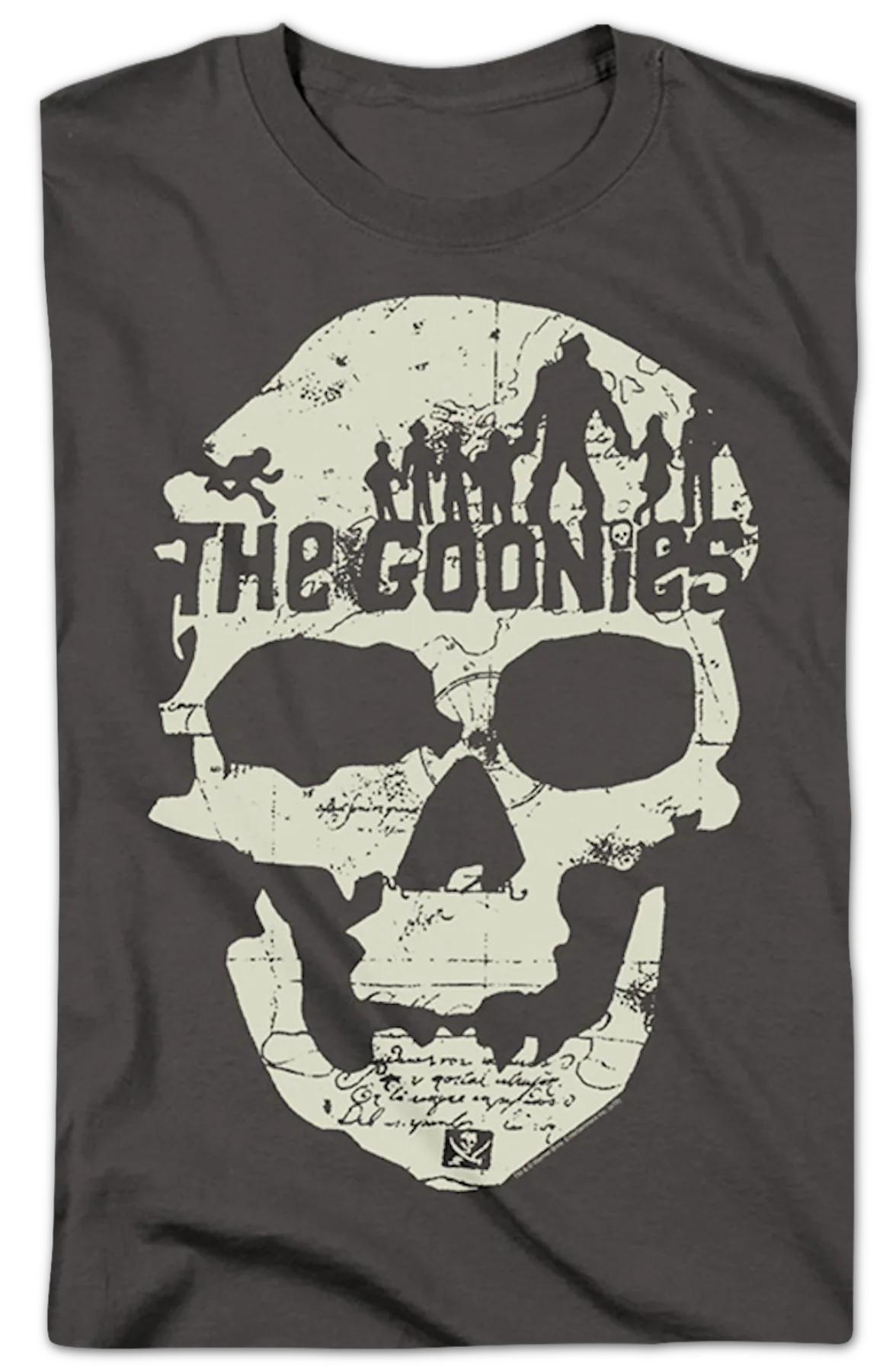 Charcoal Skull Silhouettes Goonies T-Shirt - Image 2