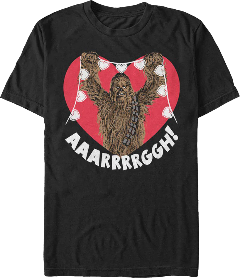Chewbacca Valentine's Day Star Wars T-Shirt