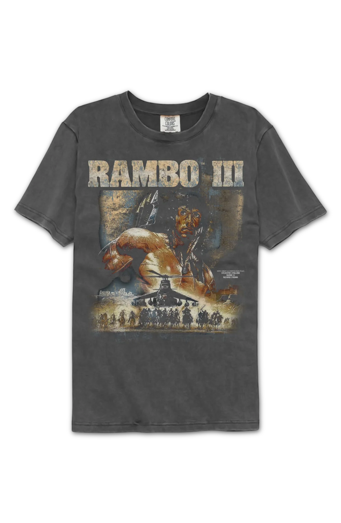 Chopper Poster Rambo 3 Comfort Colors Brand T-Shirt - Image 2