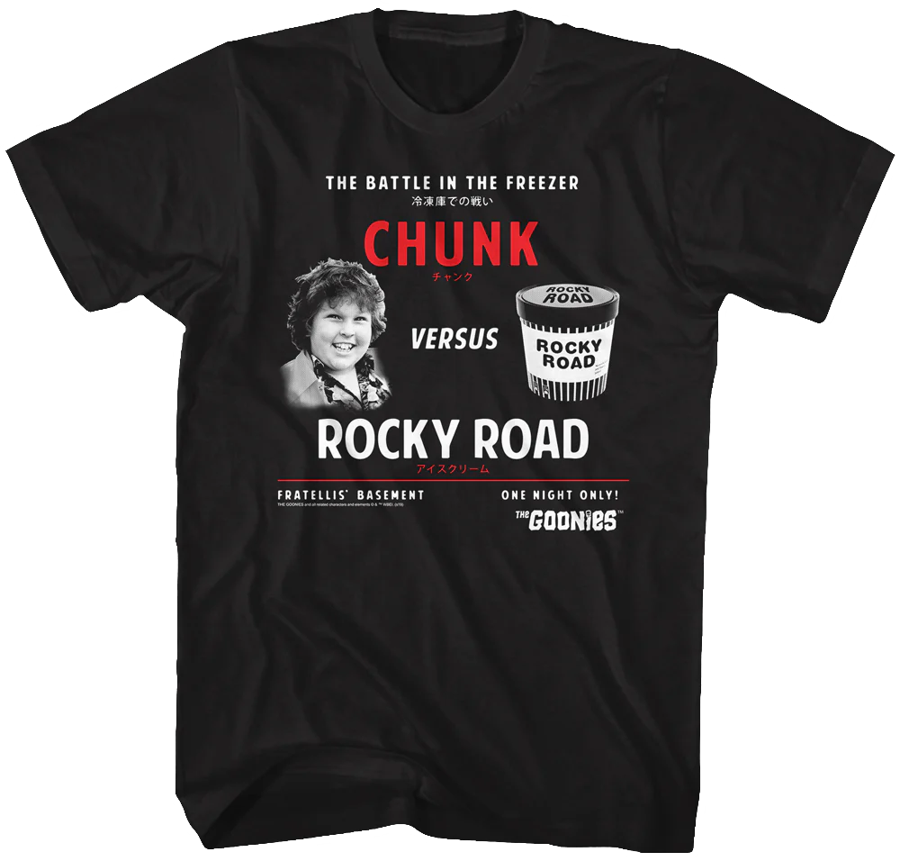 Chunk Versus Rocky Road Goonies T-Shirt