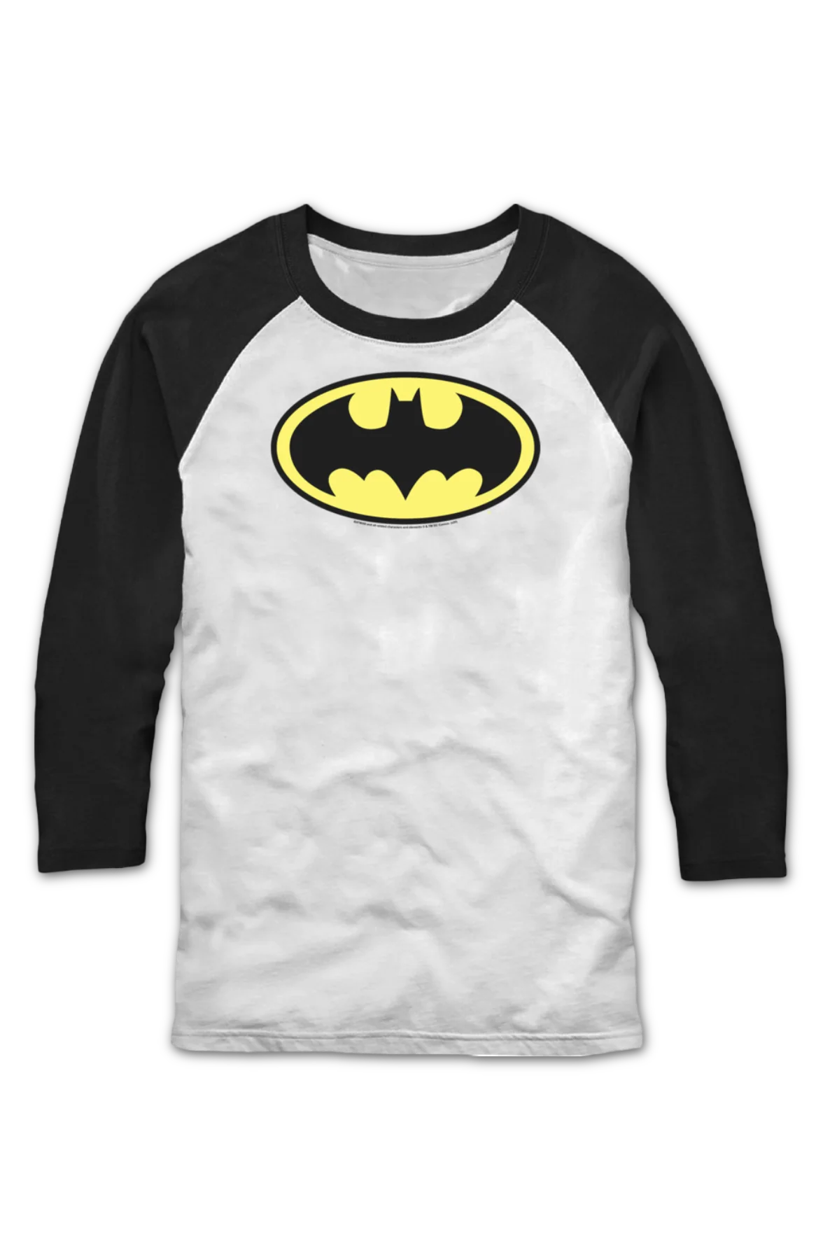 Classic Batman Logo DC Comics Raglan Baseball Shirt - Image 2