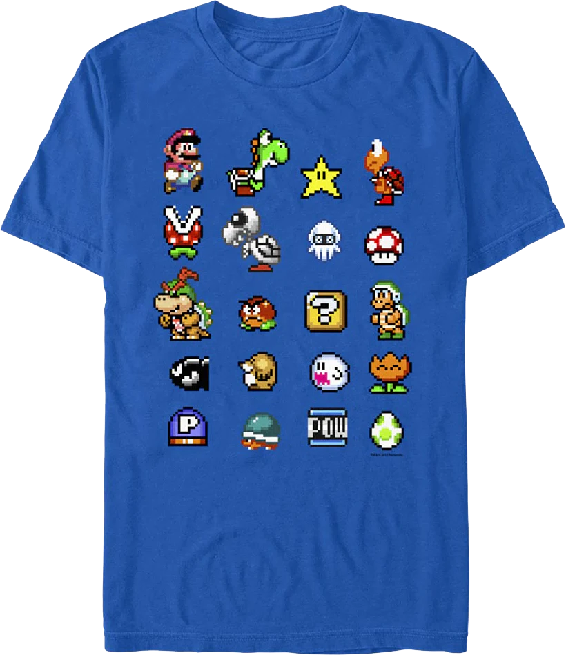 Classic Icons Super Mario Bros. T-Shirt