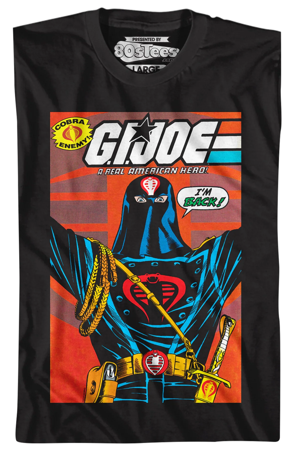 Cobra Commander Seeds Of Empire Cover GI Joe T-Shirt - Image 2