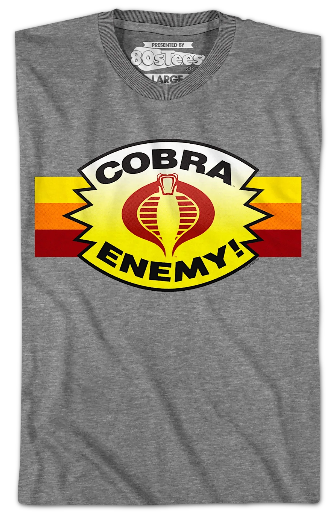 Cobra Enemy Stripes GI Joe T-Shirt - Image 2