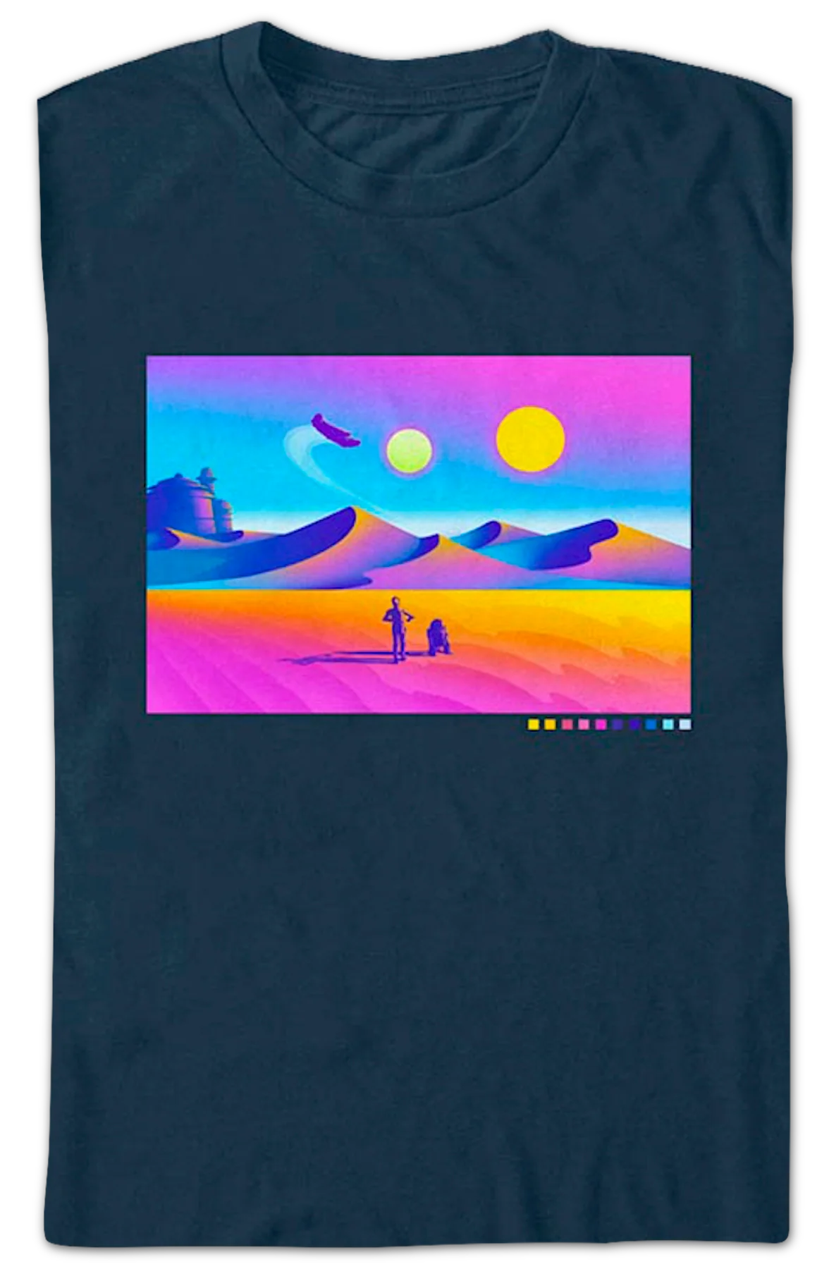 Color Spectrum Journey Star Wars T-Shirt - Image 2