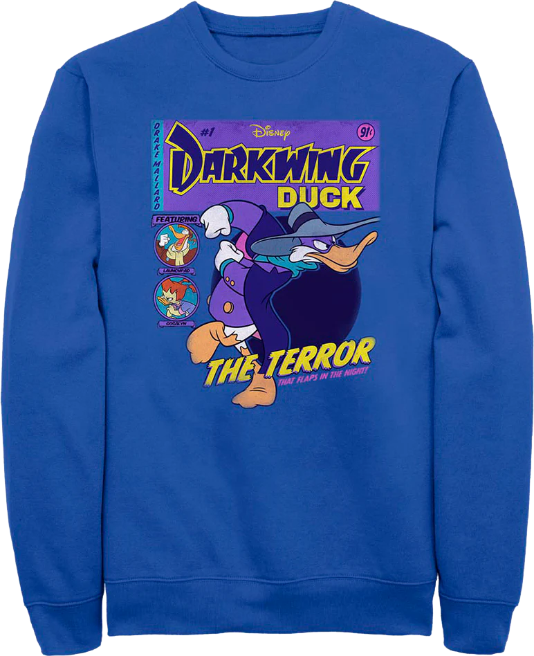 Comic Book Cover Darkwing Duck Sweatshirt