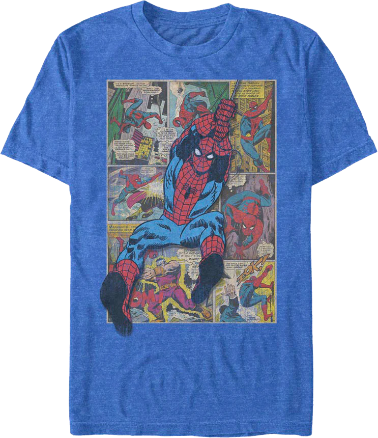Comic Book Swing Spider-Man T-Shirt