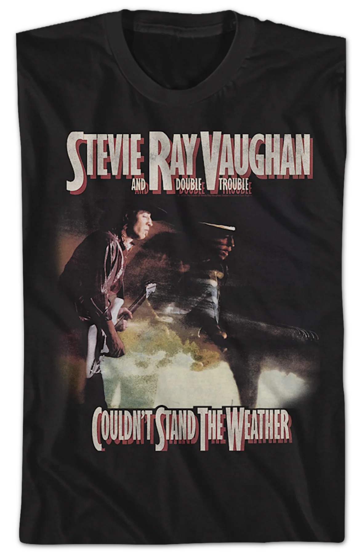 Couldn't Stand The Weather Stevie Ray Vaughan T-Shirt - Image 2