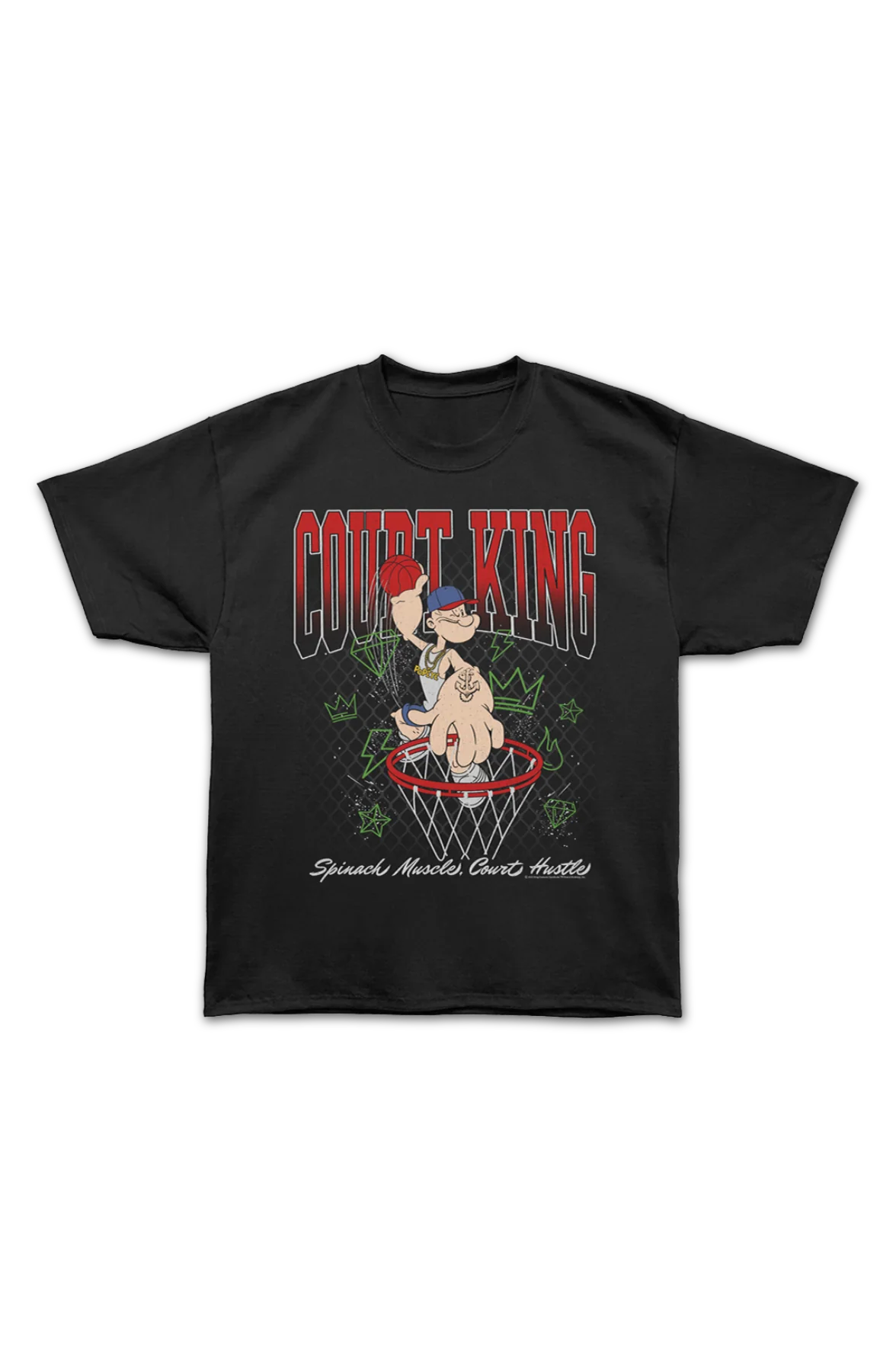 Court King Popeye Oversized T-Shirt - Image 2