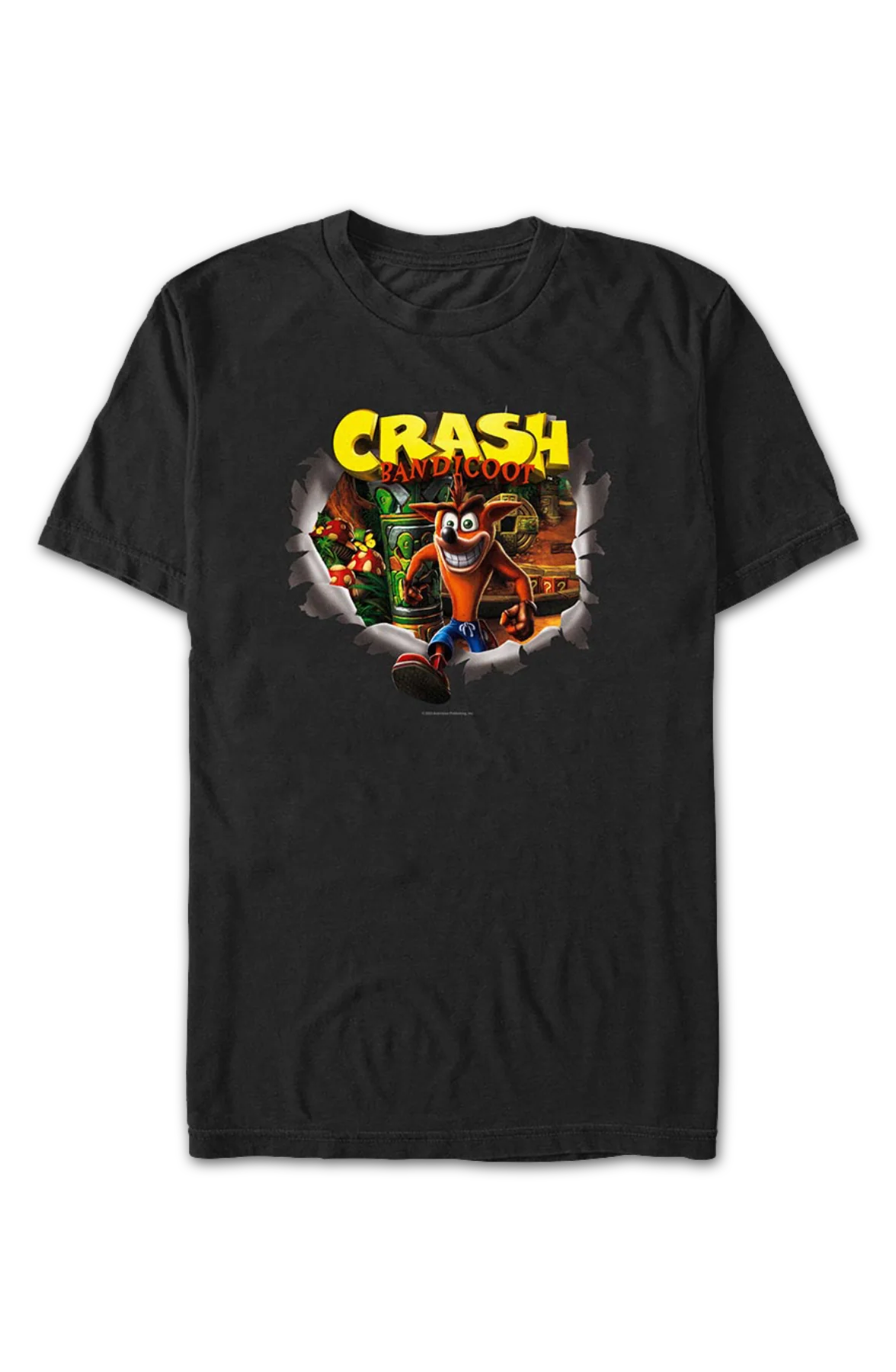 Crashing Through Crash Bandicoot T-Shirt - Image 2