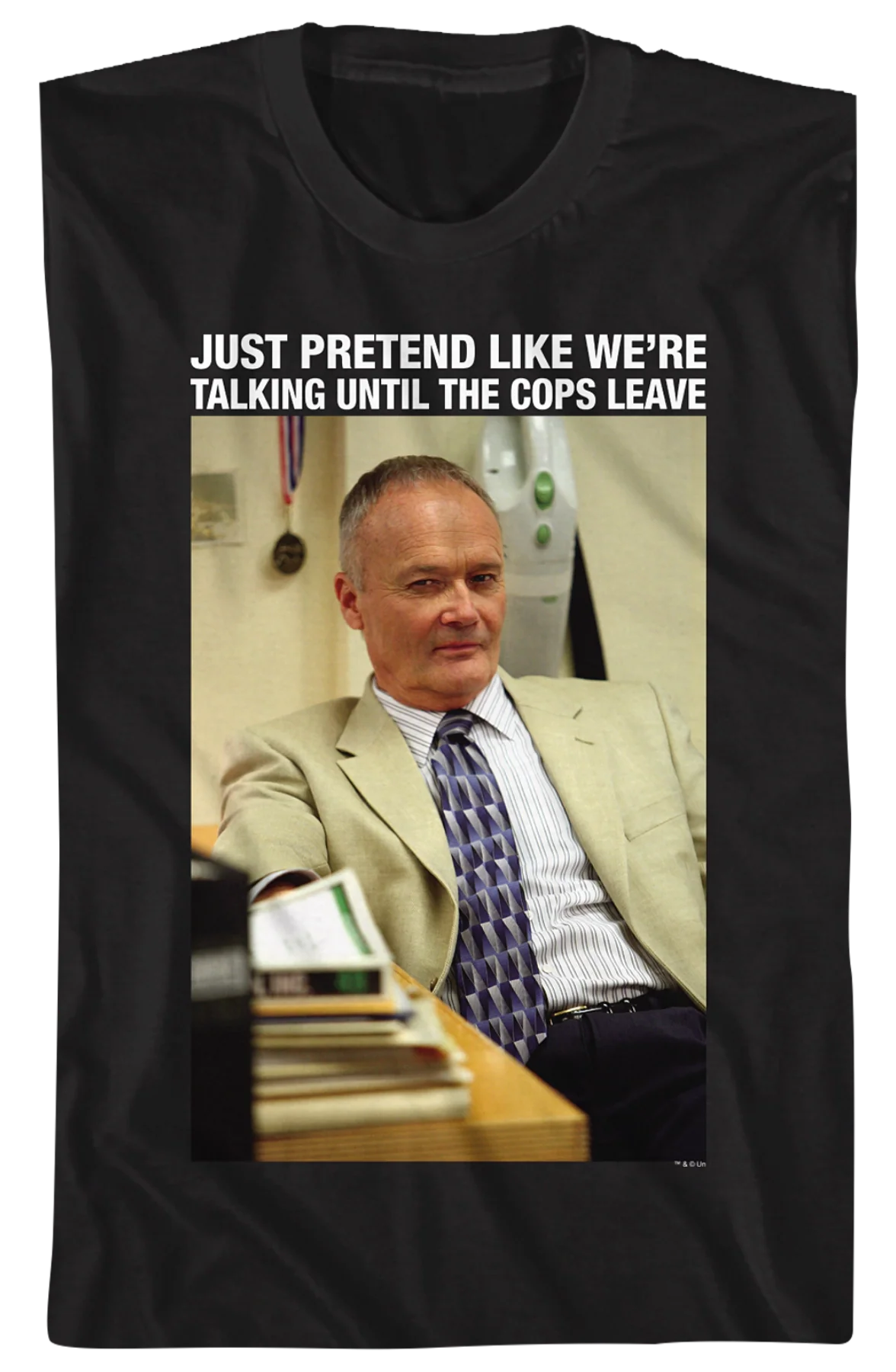 Creed Just Pretend Like We're Talking The Office T-Shirt - Image 2