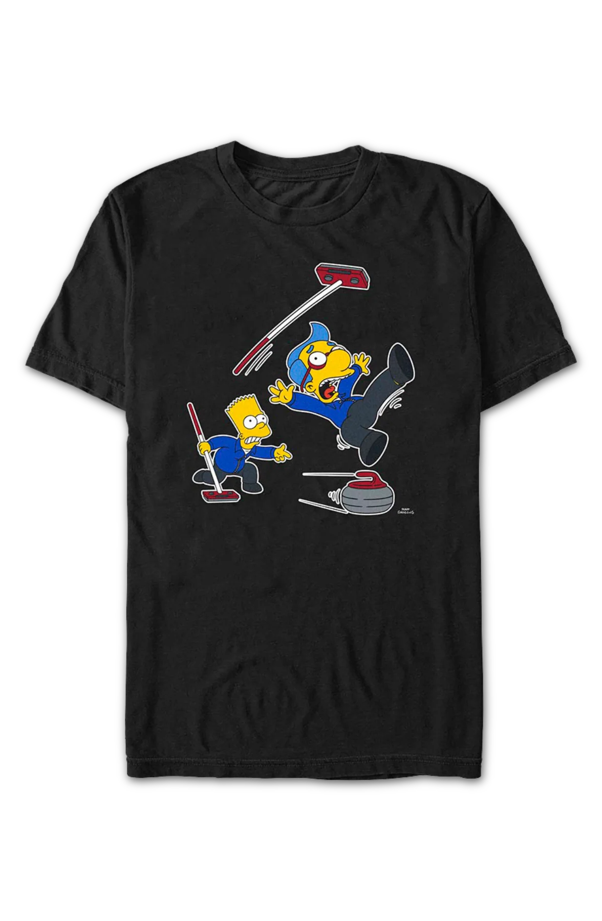 Curling Fail Simpsons T-Shirt - Image 2