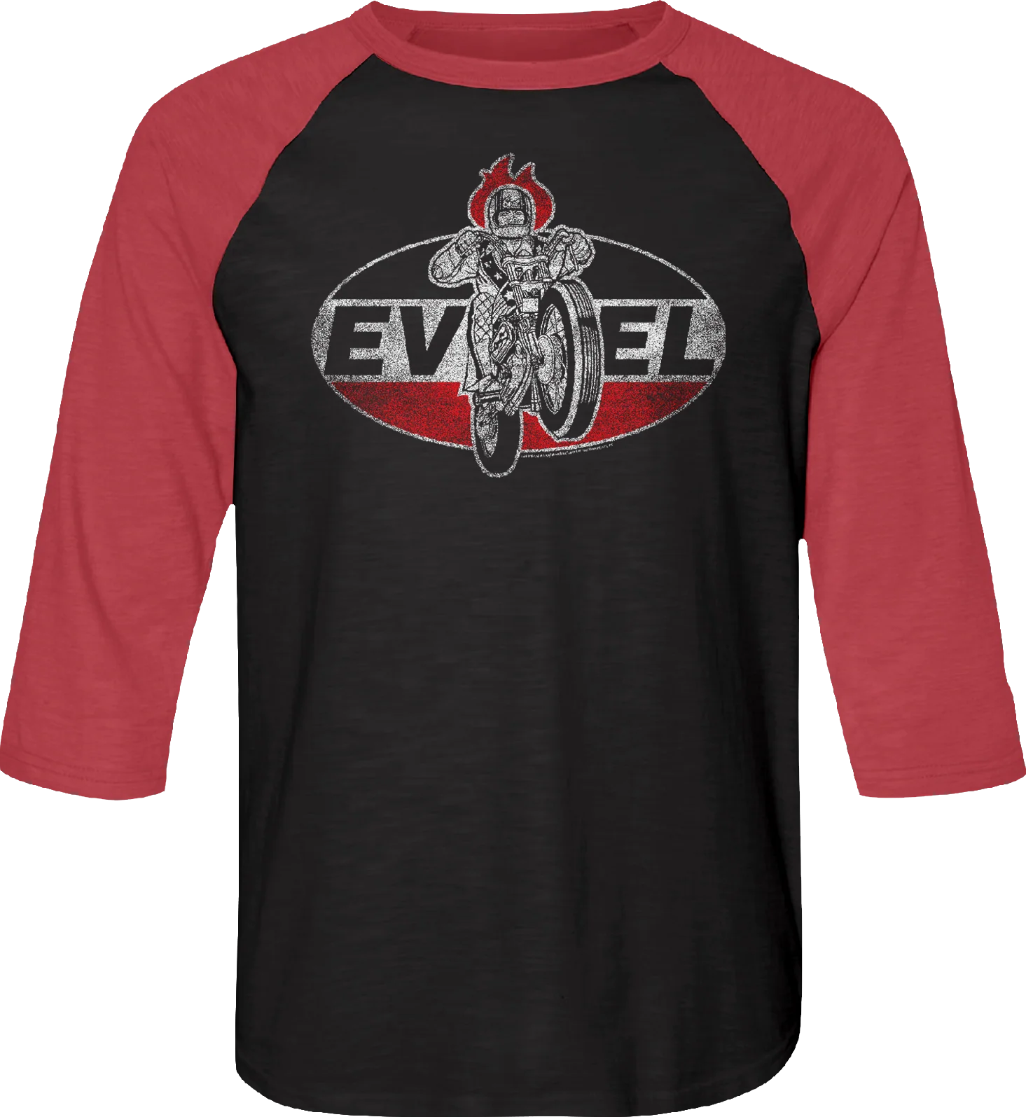 Daredevil Evel Knievel Raglan Baseball Shirt