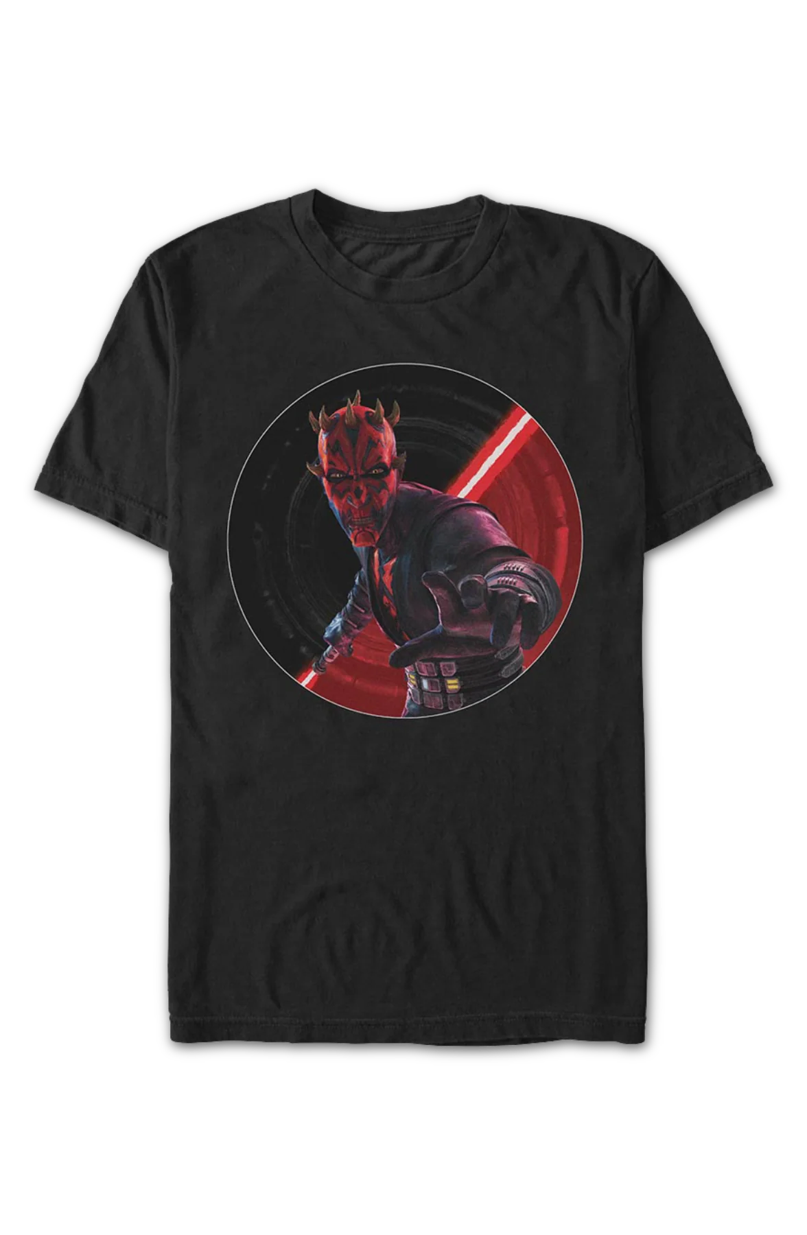 Darth Maul Circle Star Wars T-Shirt - Image 2