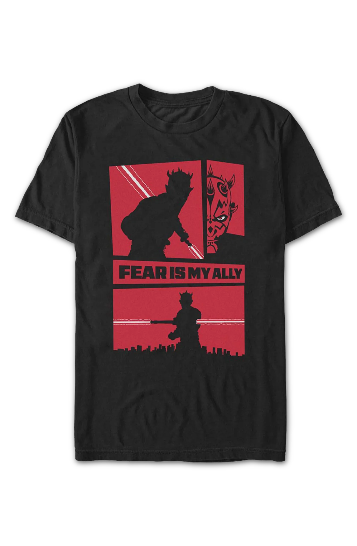 Darth Maul Fear Is My Ally Star Wars T-Shirt - Image 2