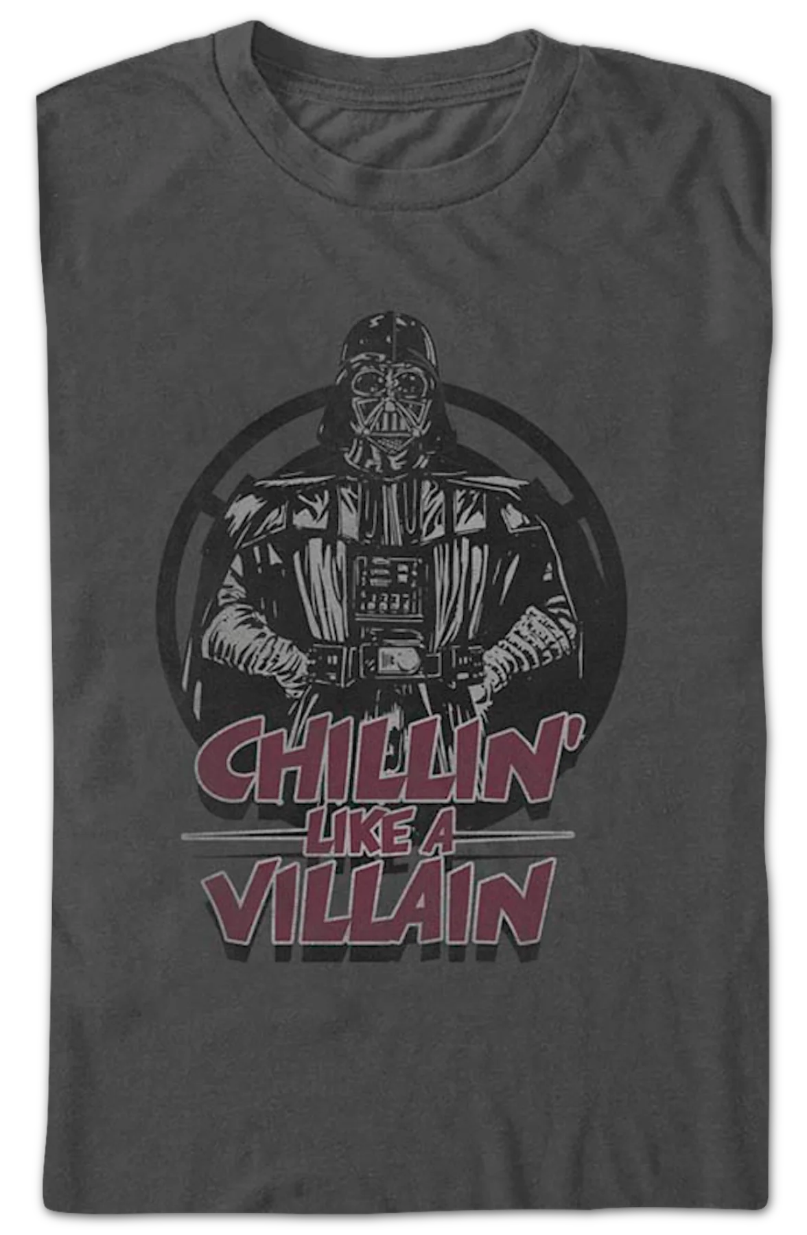 Darth Vader Chillin' Like A Villain Star Wars T-Shirt - Image 2