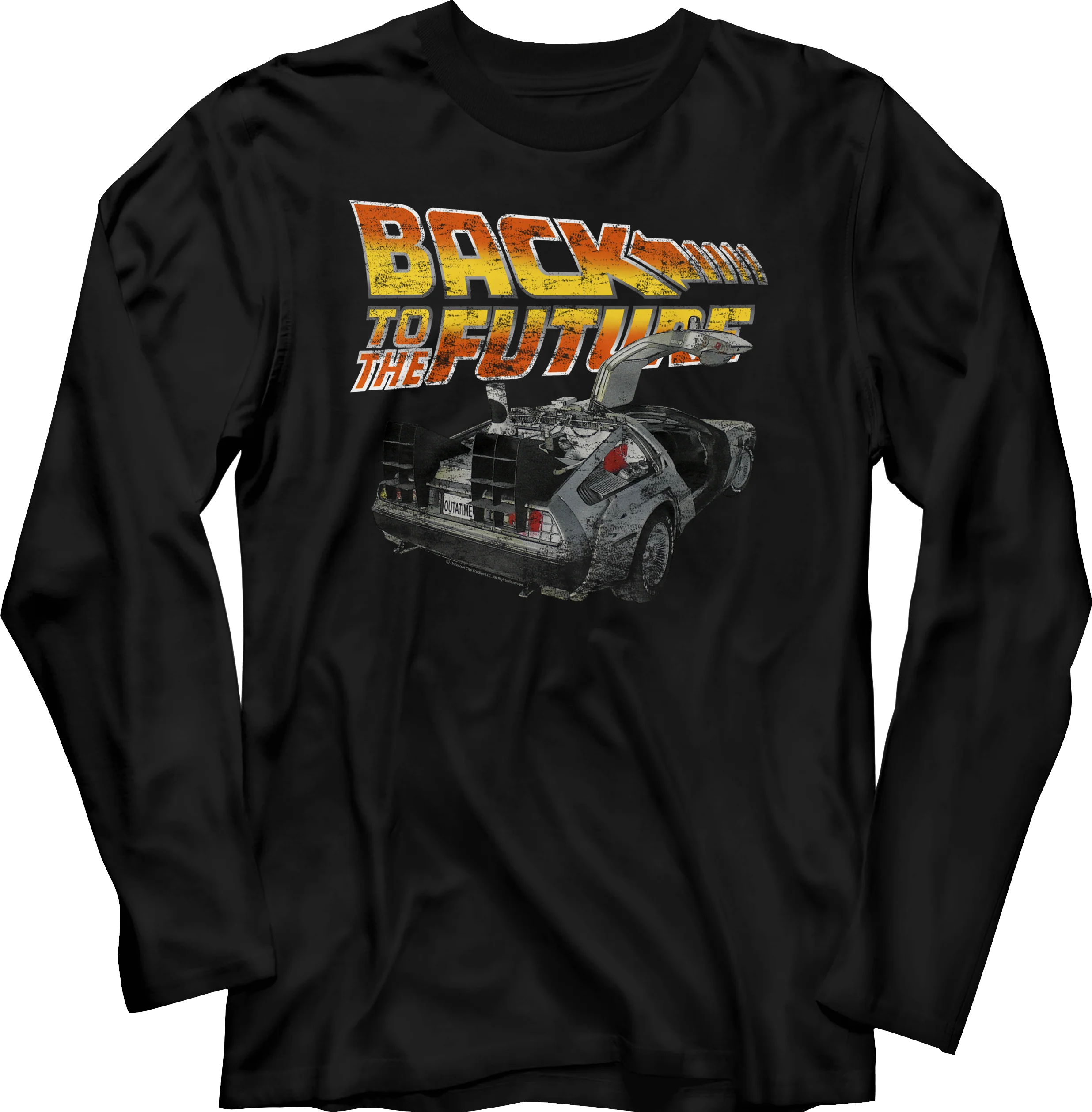 DeLorean Back To The Future Long Sleeve Shirt