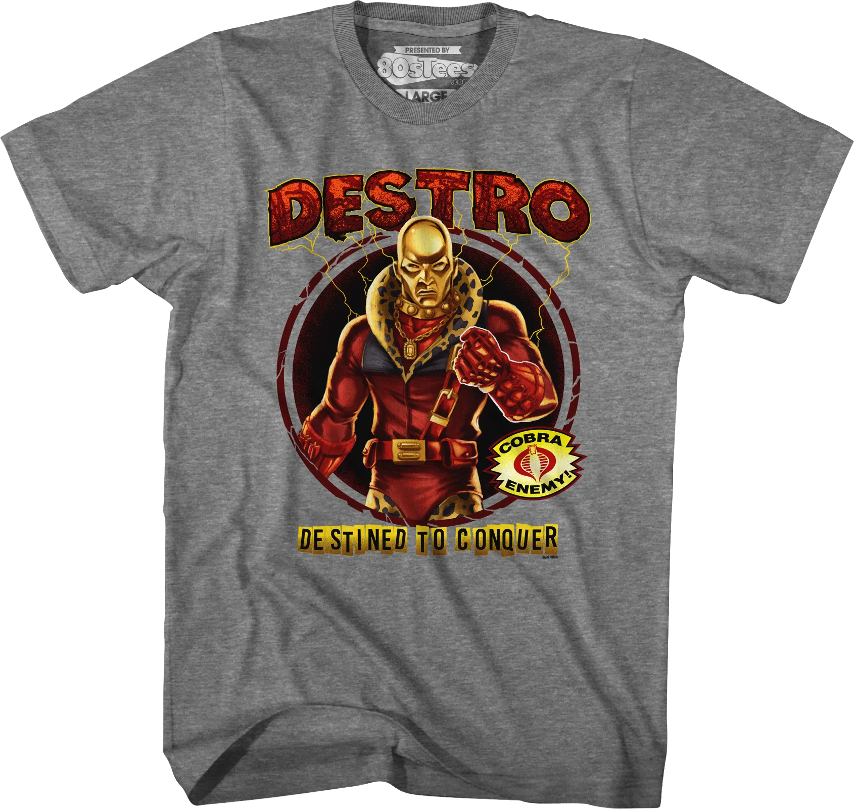 Destro Destined To Conquer GI Joe T-Shirt - Image 21