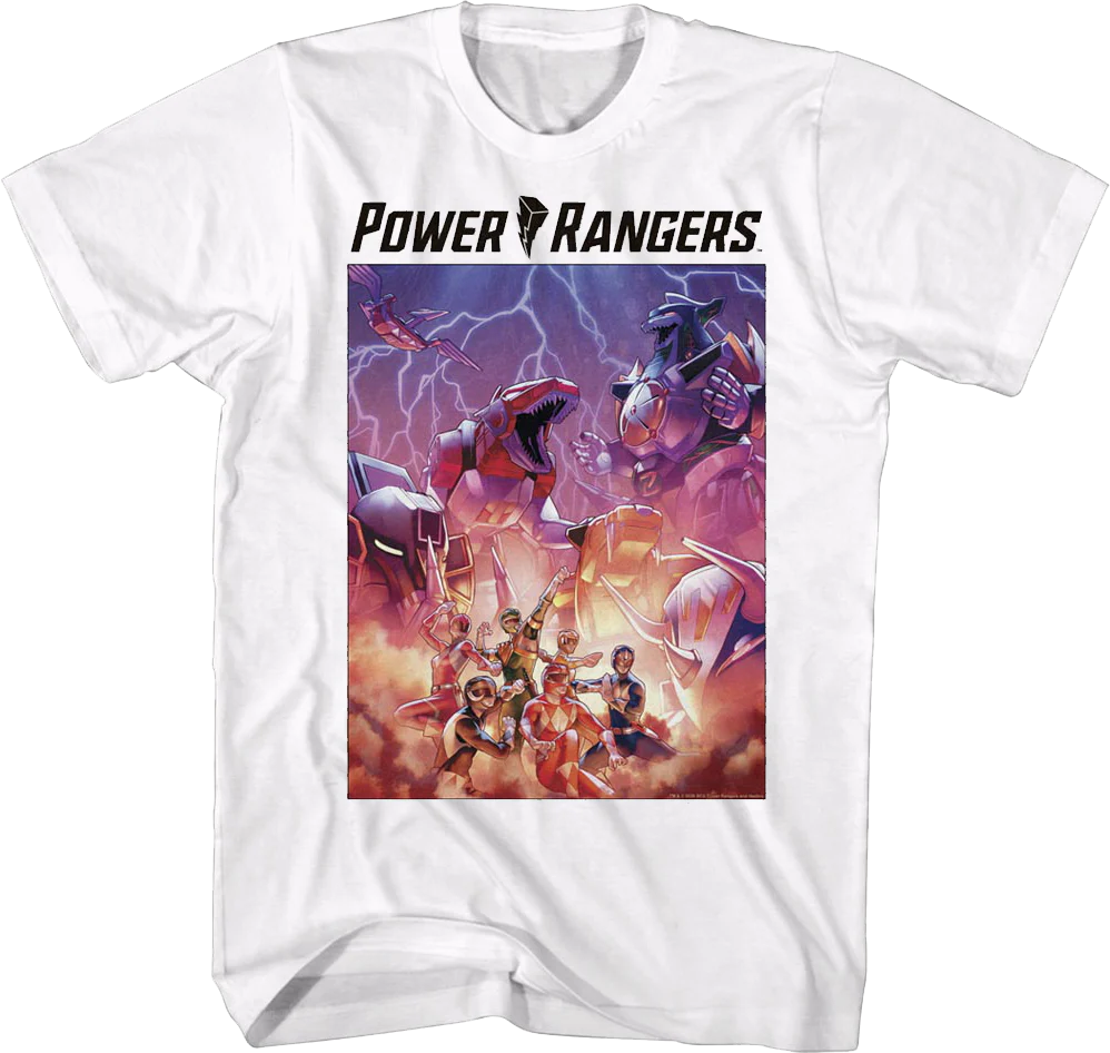 Dinozords Poster Mighty Morphin Power Rangers T-Shirt