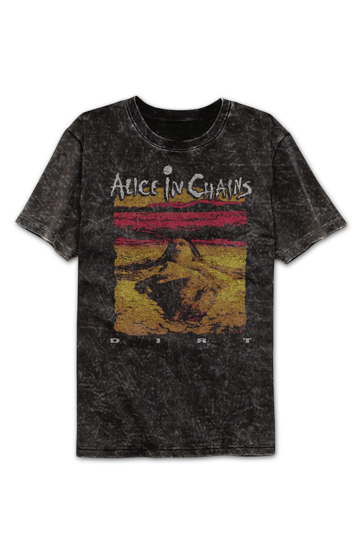 Dirt Cover Artwork Alice In Chains Mineral Wash T-Shirt - Image 2