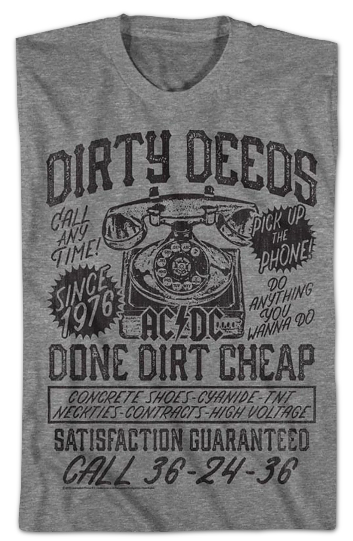 Dirty Deeds ACDC T-Shirt - Image 2