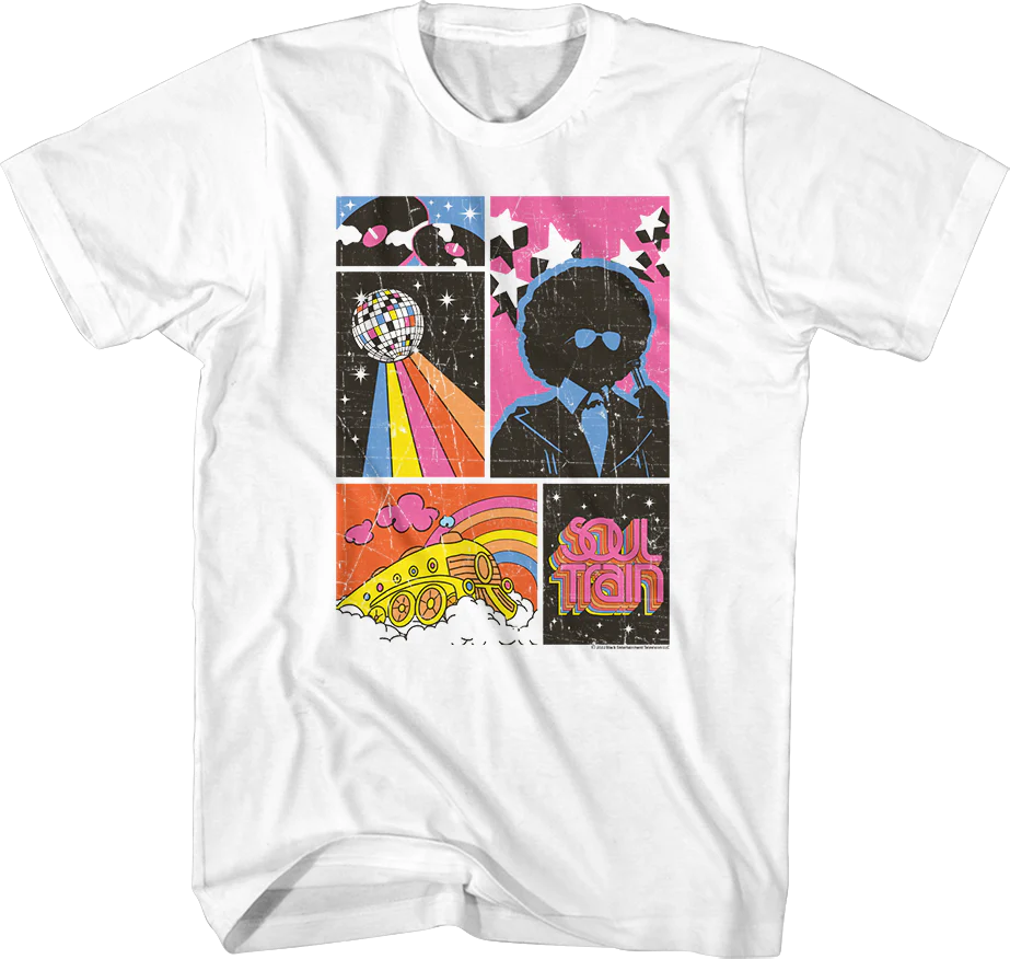 Distressed Collage Soul Train T-Shirt