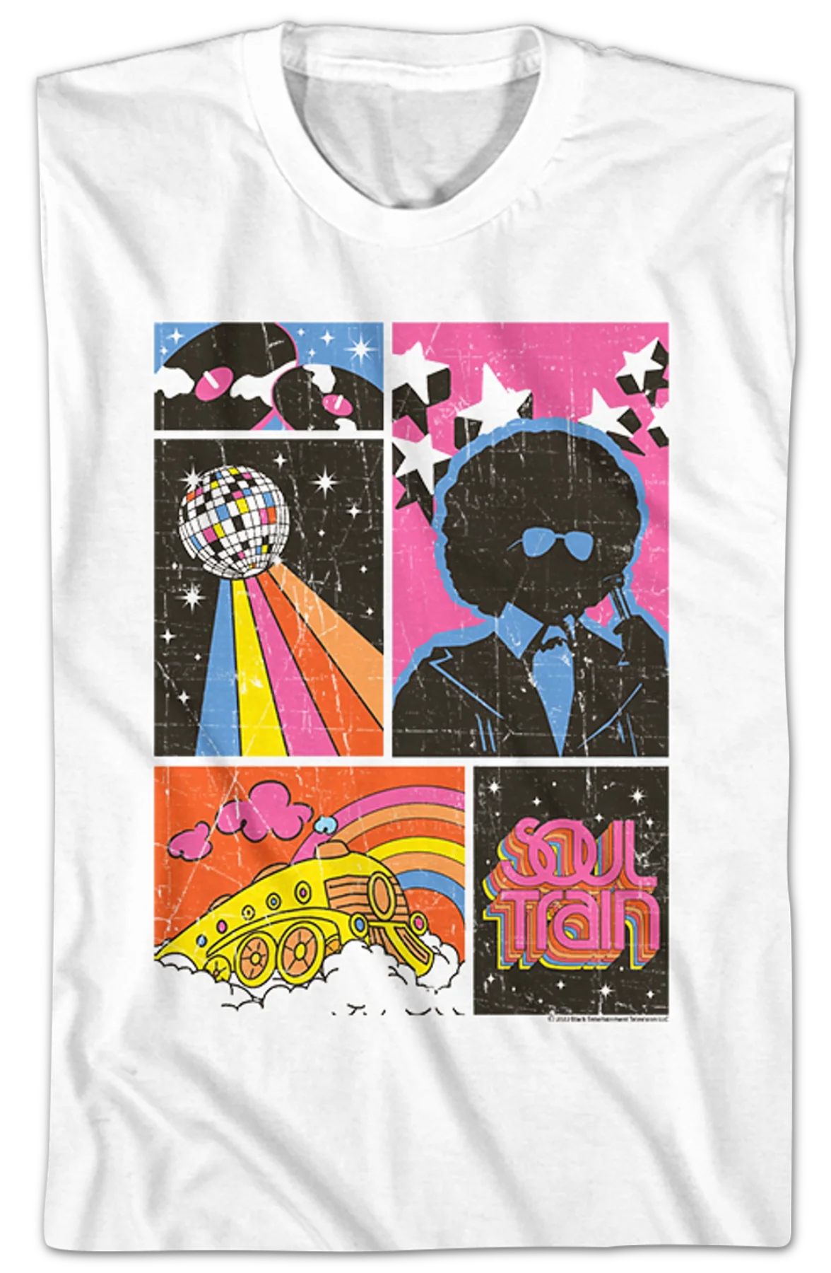 Distressed Collage Soul Train T-Shirt - Image 2