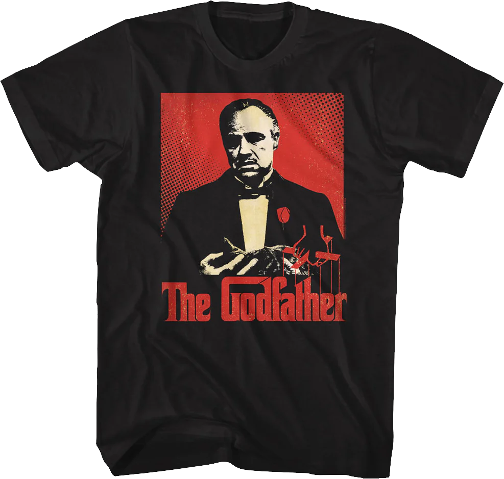 Distressed Graphic Art Godfather T-Shirt