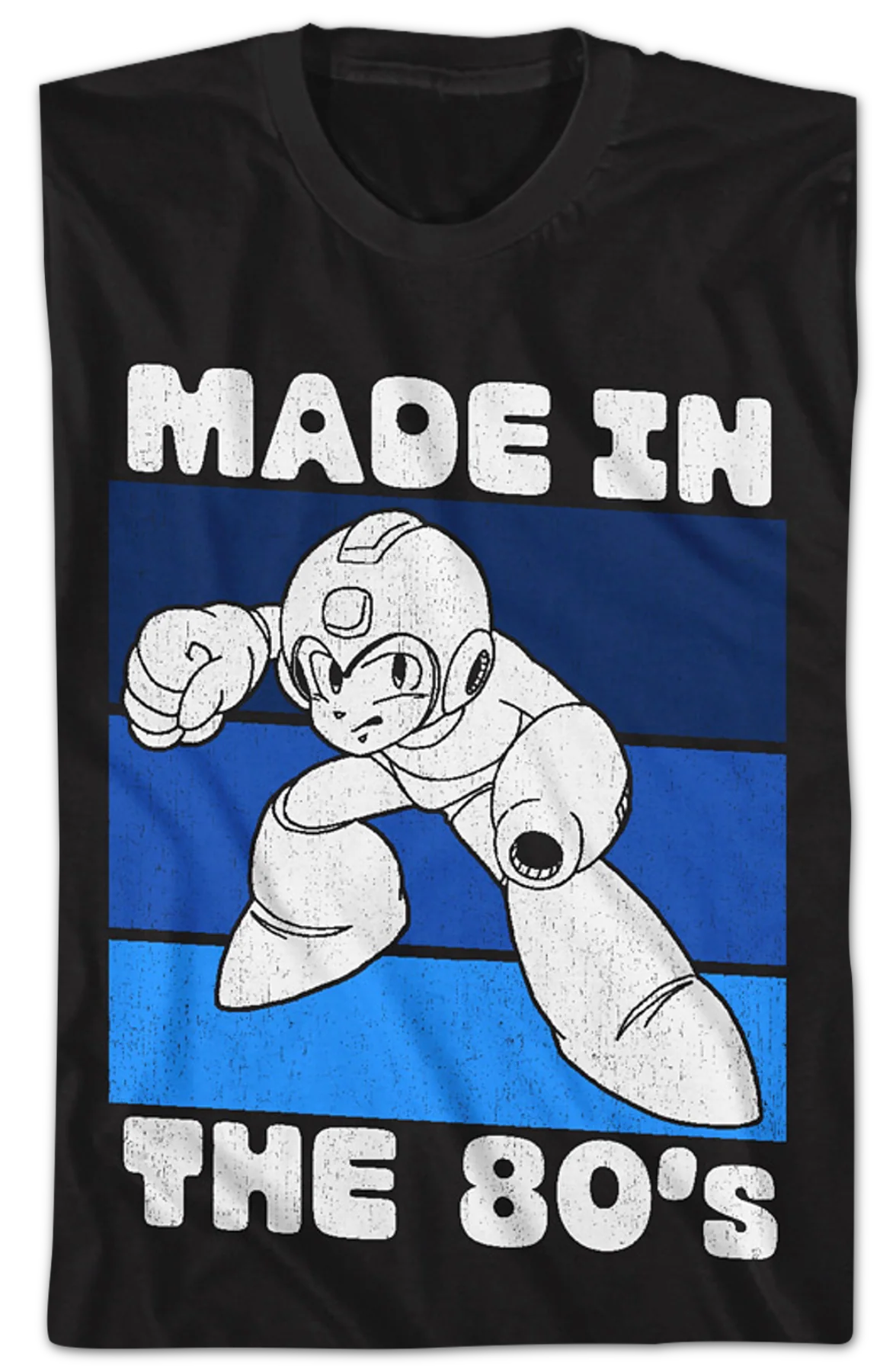 Distressed Made In The 80's Mega Man T-Shirt - Image 2