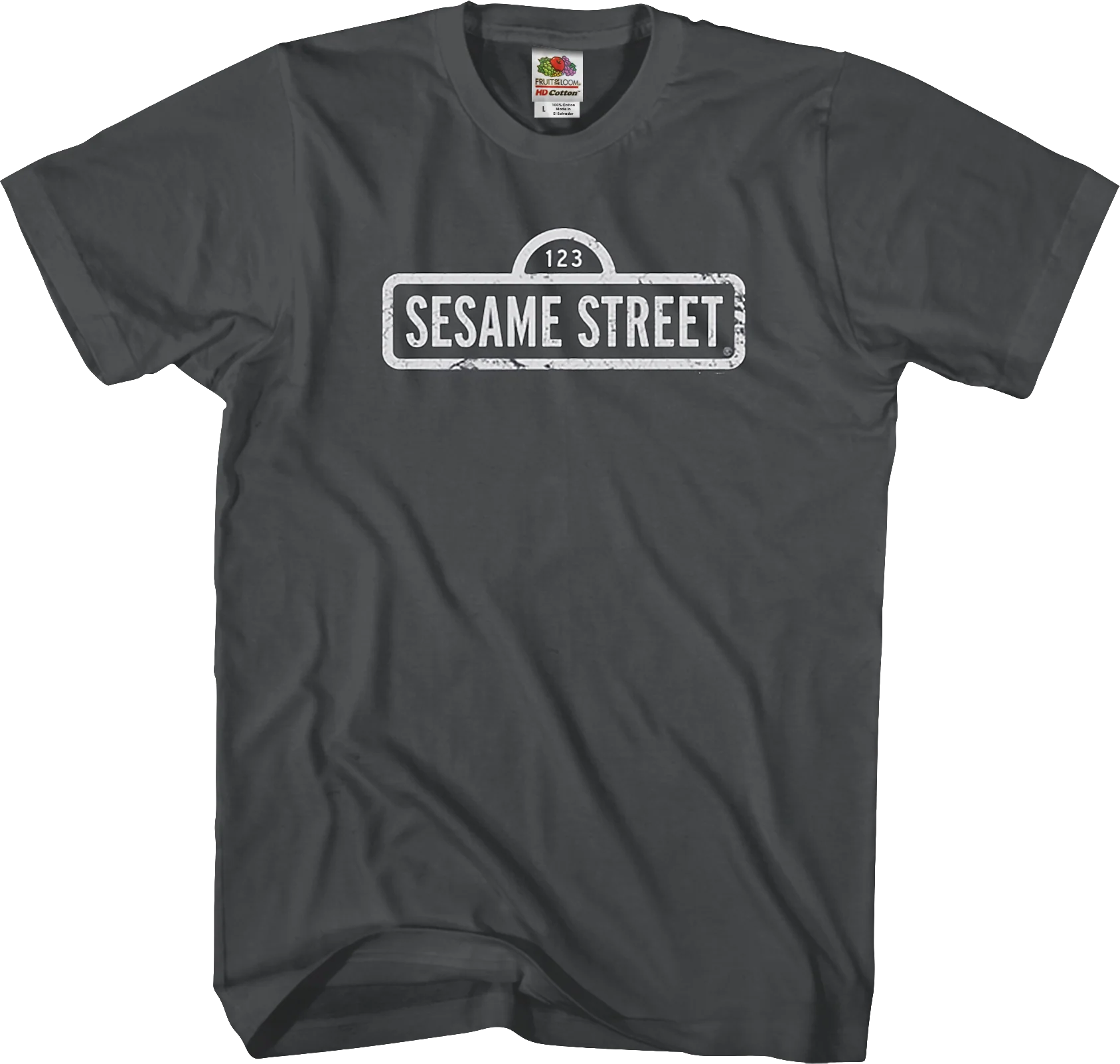 Distressed Sign Sesame Street T-Shirt
