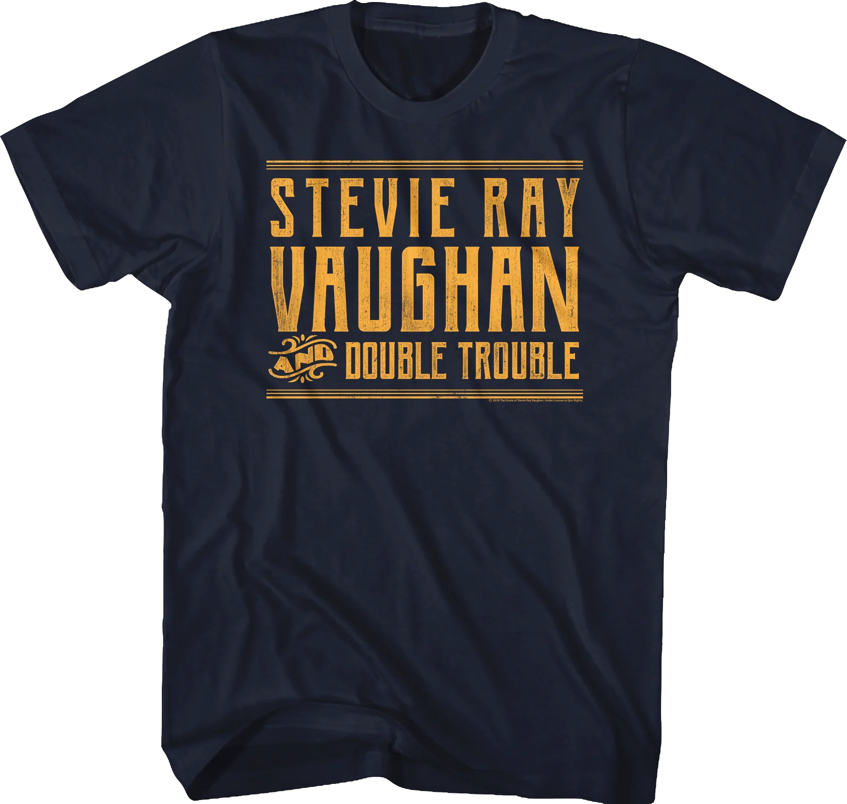 Distressed Stevie Ray Vaughan and Double Trouble T-Shirt