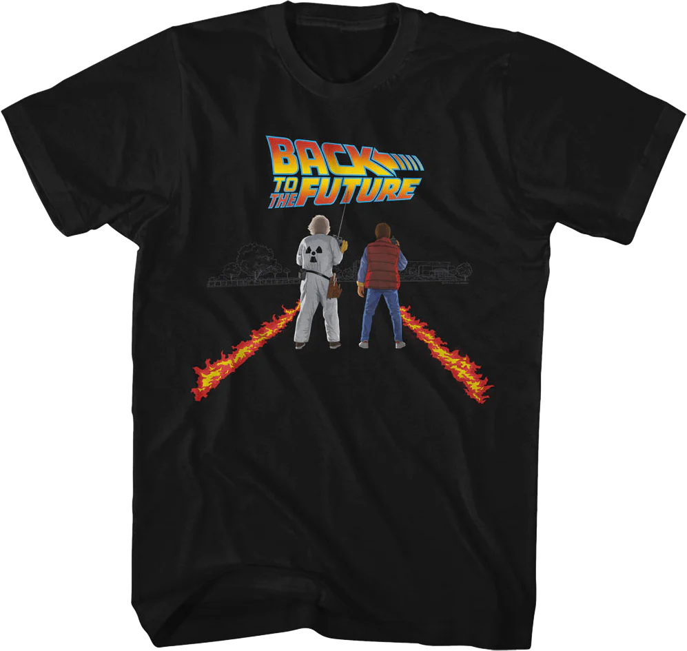 Doc And Marty Fire Streaks Back To The Future T-Shirt