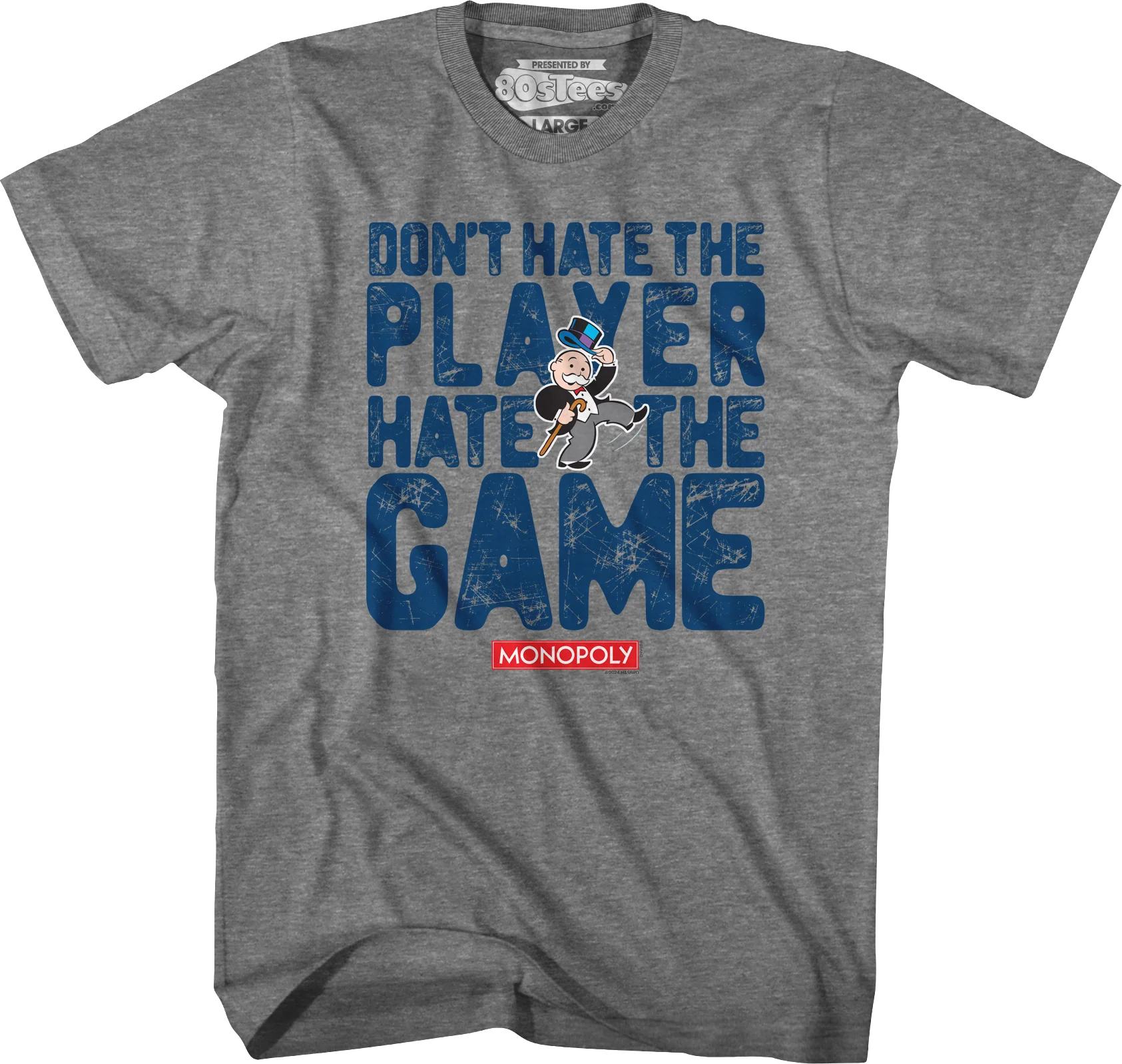 Don't Hate The Player Hate The Game Monopoly T-Shirt - Image 3