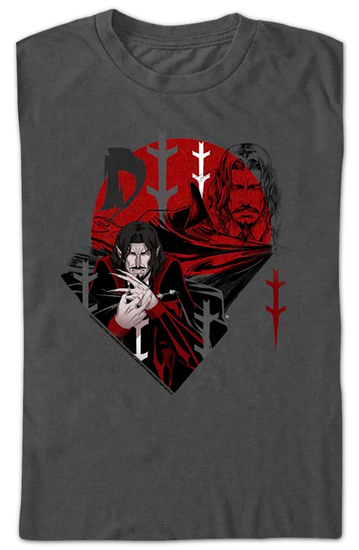 Dracula Collage Castlevania T-Shirt - Image 2