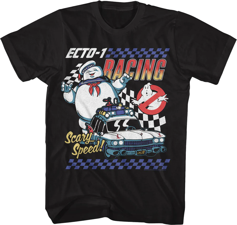 Ecto-1 Racing Real Ghostbusters T-Shirt
