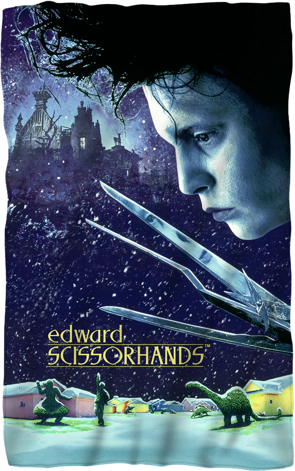 Edward Scissorhands 36 x 58 Fleece Blanket