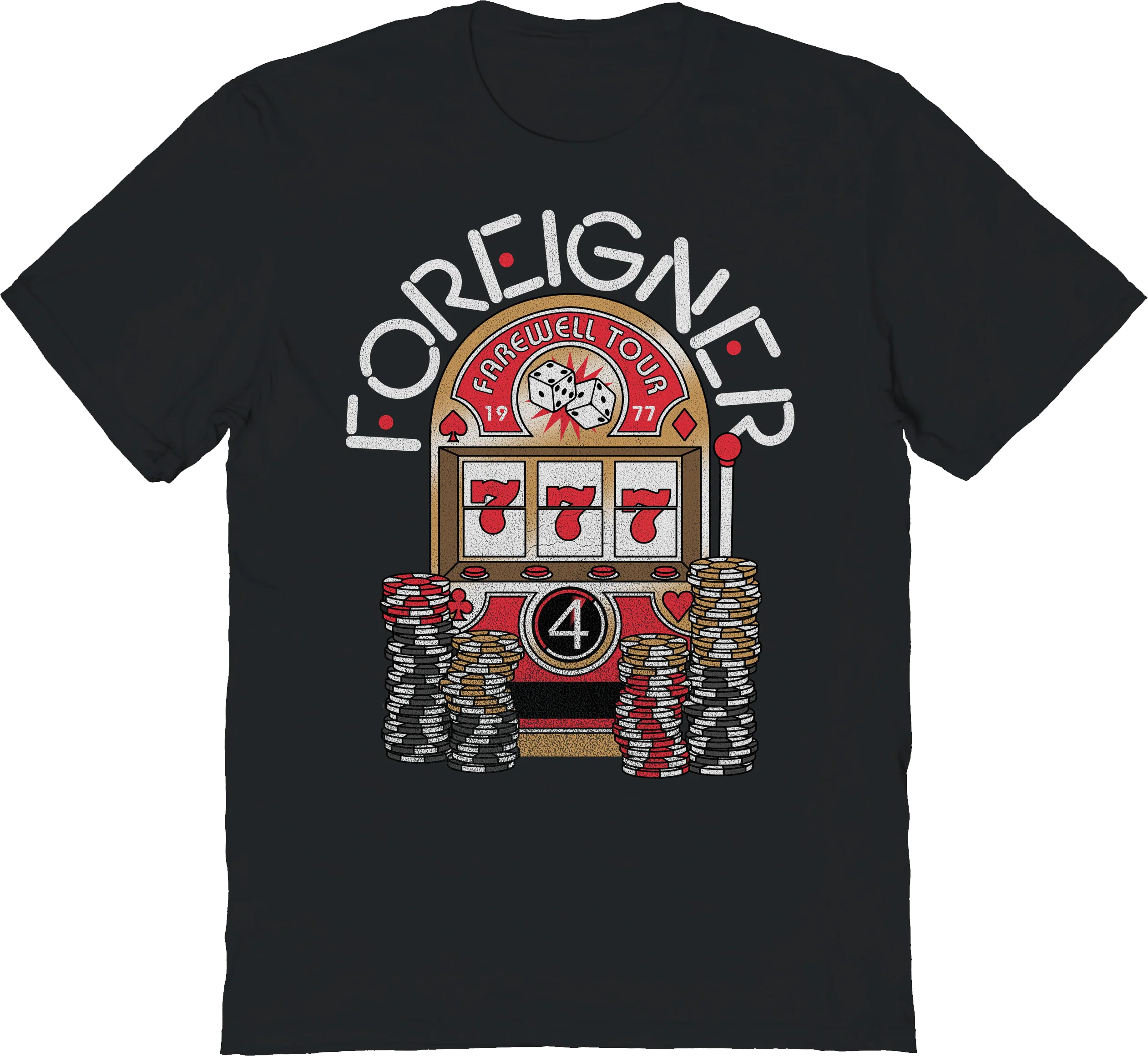 Farewell Tour Slot Machine Foreigner T-Shirt