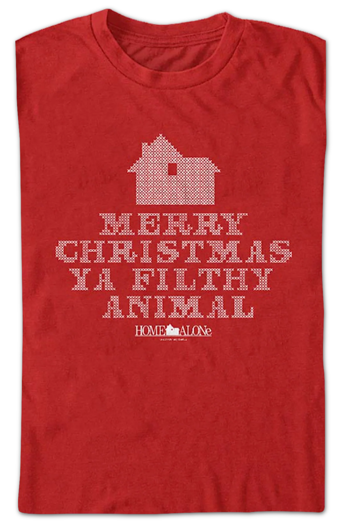 Filthy Animal Faux Ugly Knit Christmas Sweater Home Alone T-Shirt - Image 2