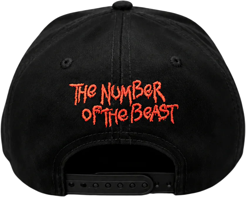 Flames Flatbill Snapback Iron Maiden Baseball Cap - Image 3