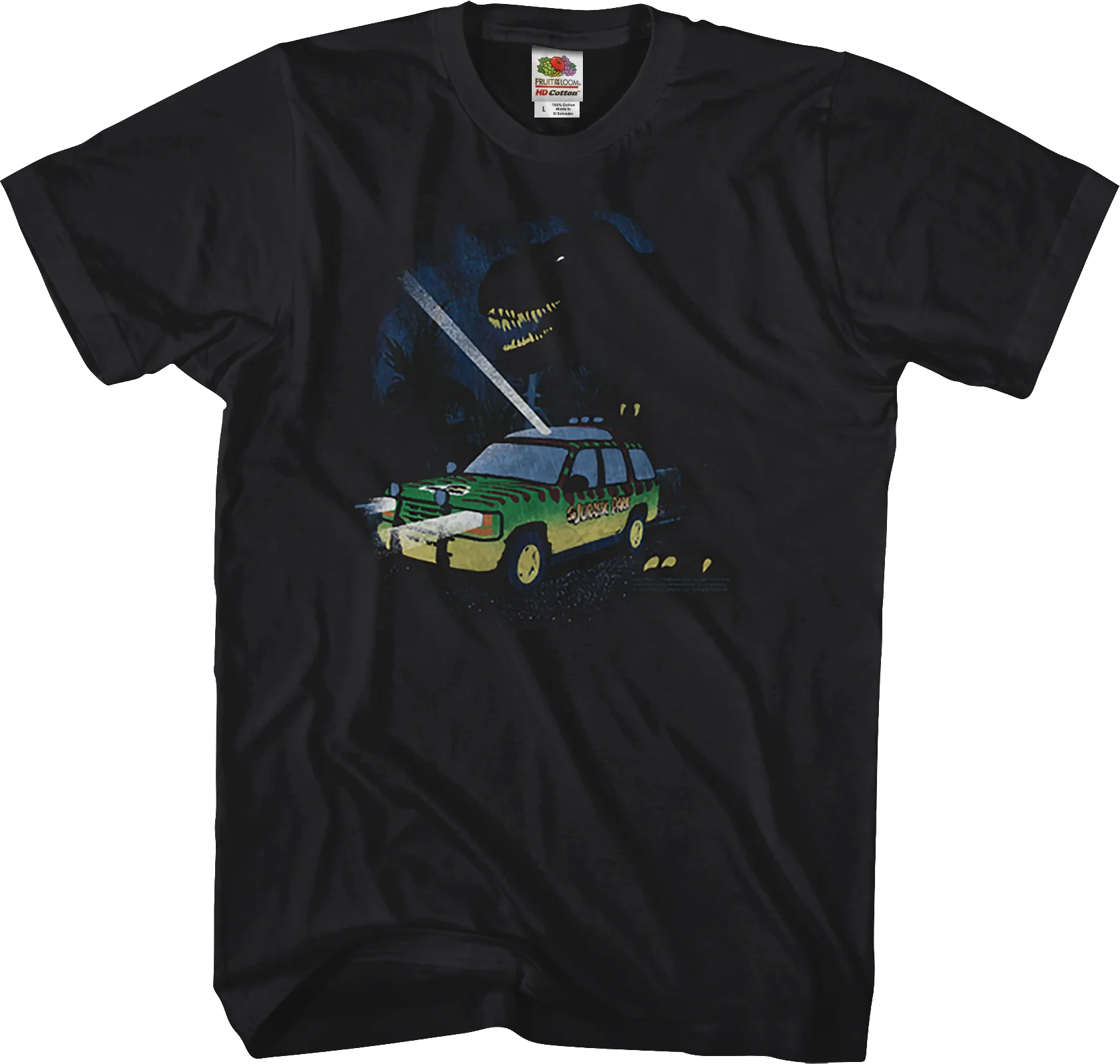 Flashlight Jurassic Park T-Shirt