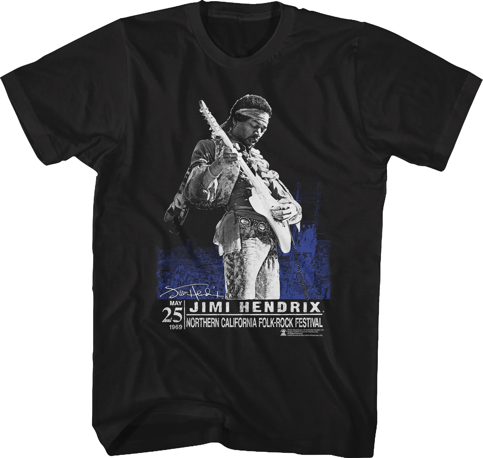 Folk-Rock Festival Jimi Hendrix T-Shirt