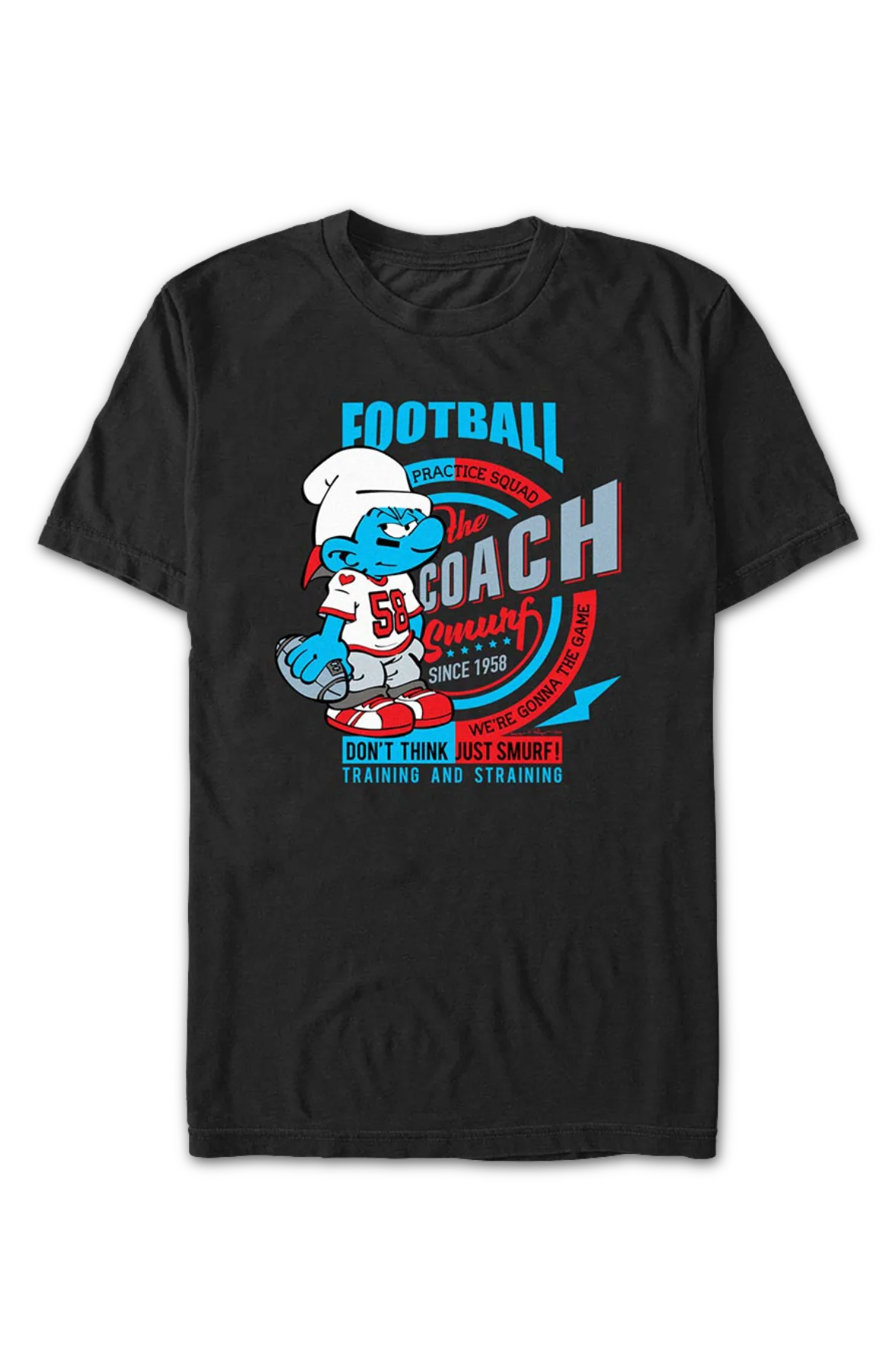 Football Practice Squad Smurfs T-Shirt - Image 2