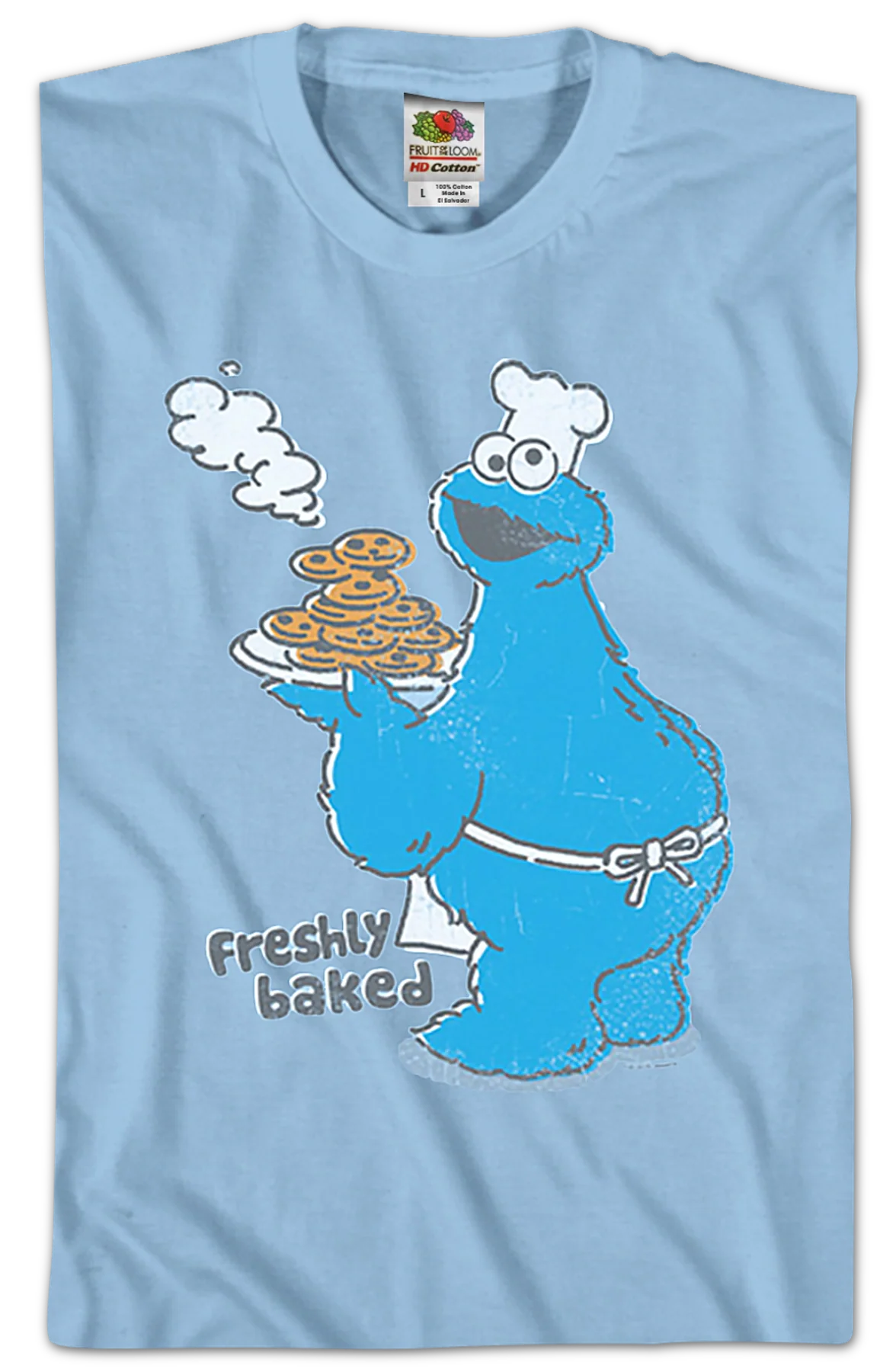 Freshly Baked Cookie Monster Sesame Street T-Shirt - Image 2
