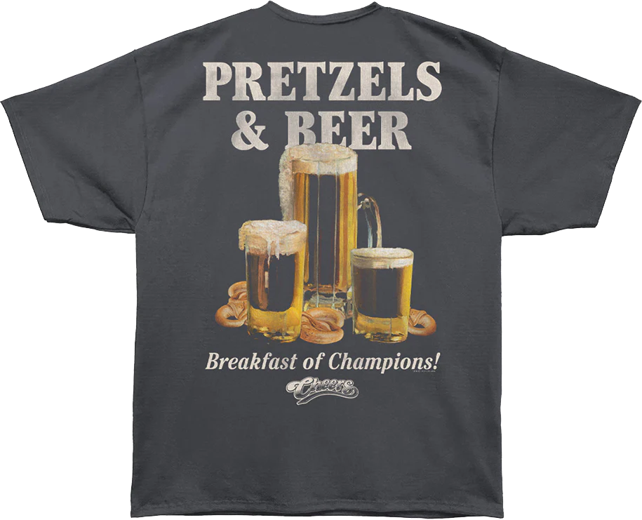Front & Back Breakfast of Champions Cheers Oversized T-Shirt - Image 3