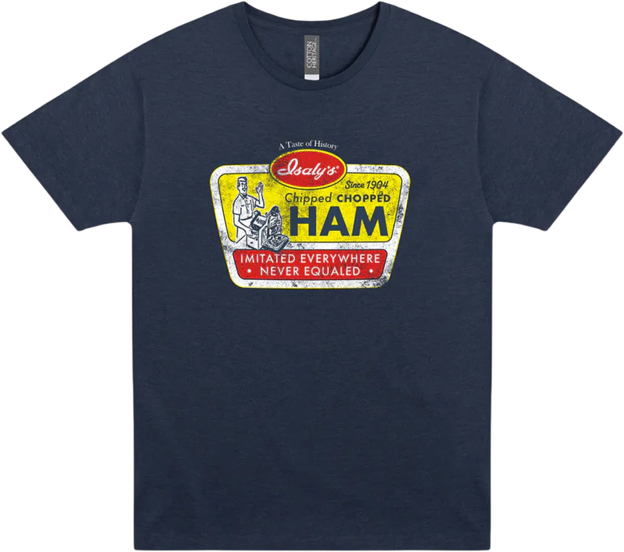 Front & Back Chipped Ham Isaly's T-Shirt
