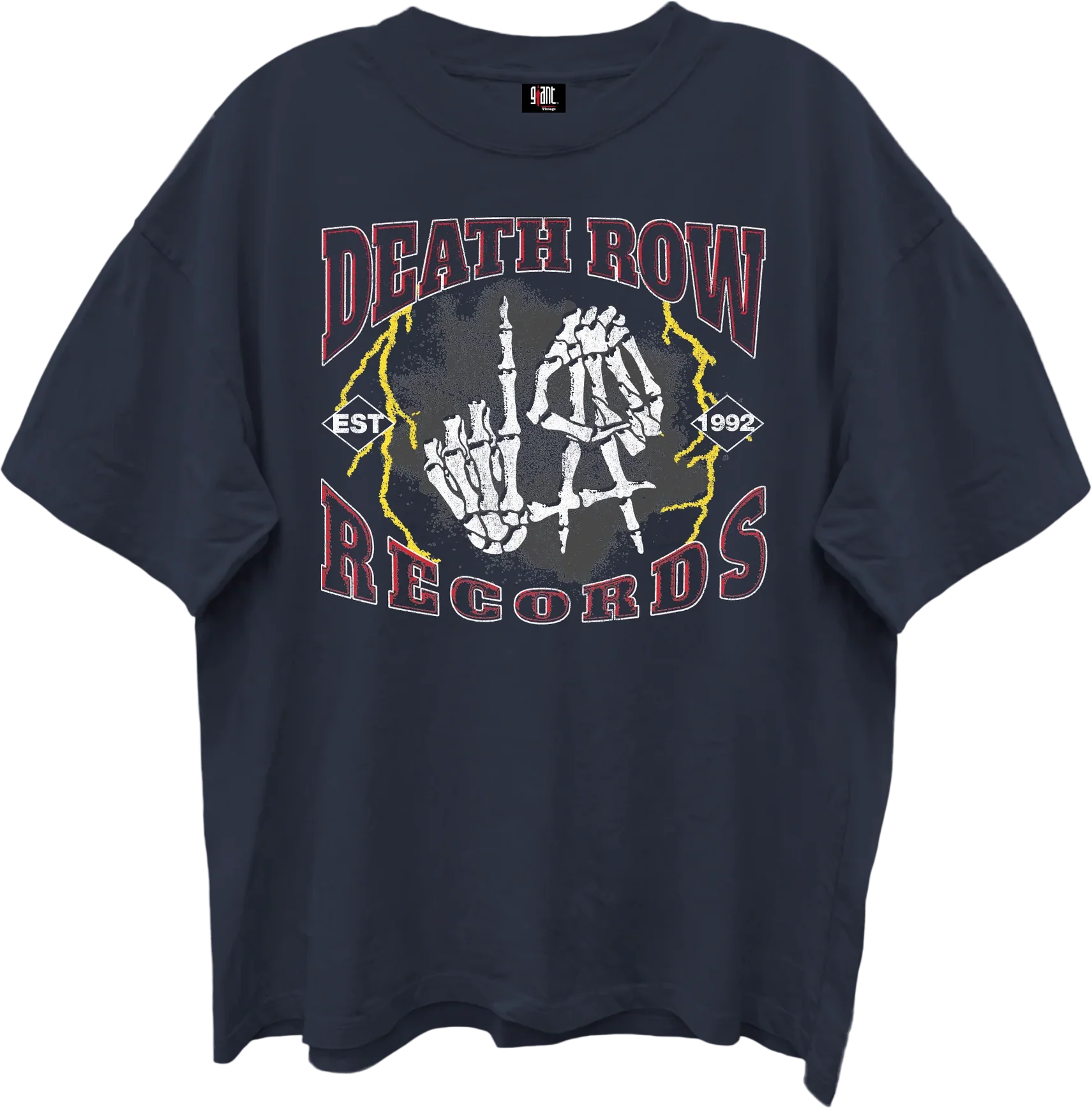 Front & Back Death Row Records Oversized T-Shirt